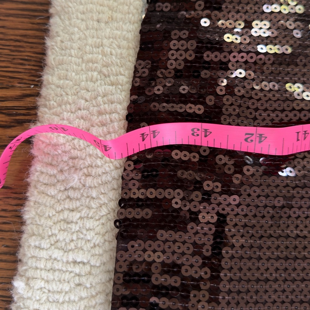 Retrofete Brown Sequin Savannah High Slit Maxi Skirt Size Medium. - Picture 6 of 7